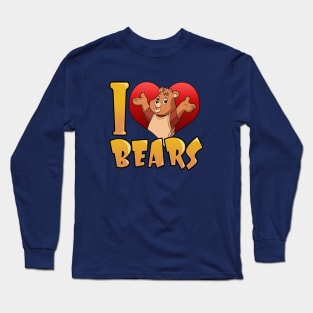 I Love Bears Long Sleeve T-Shirt